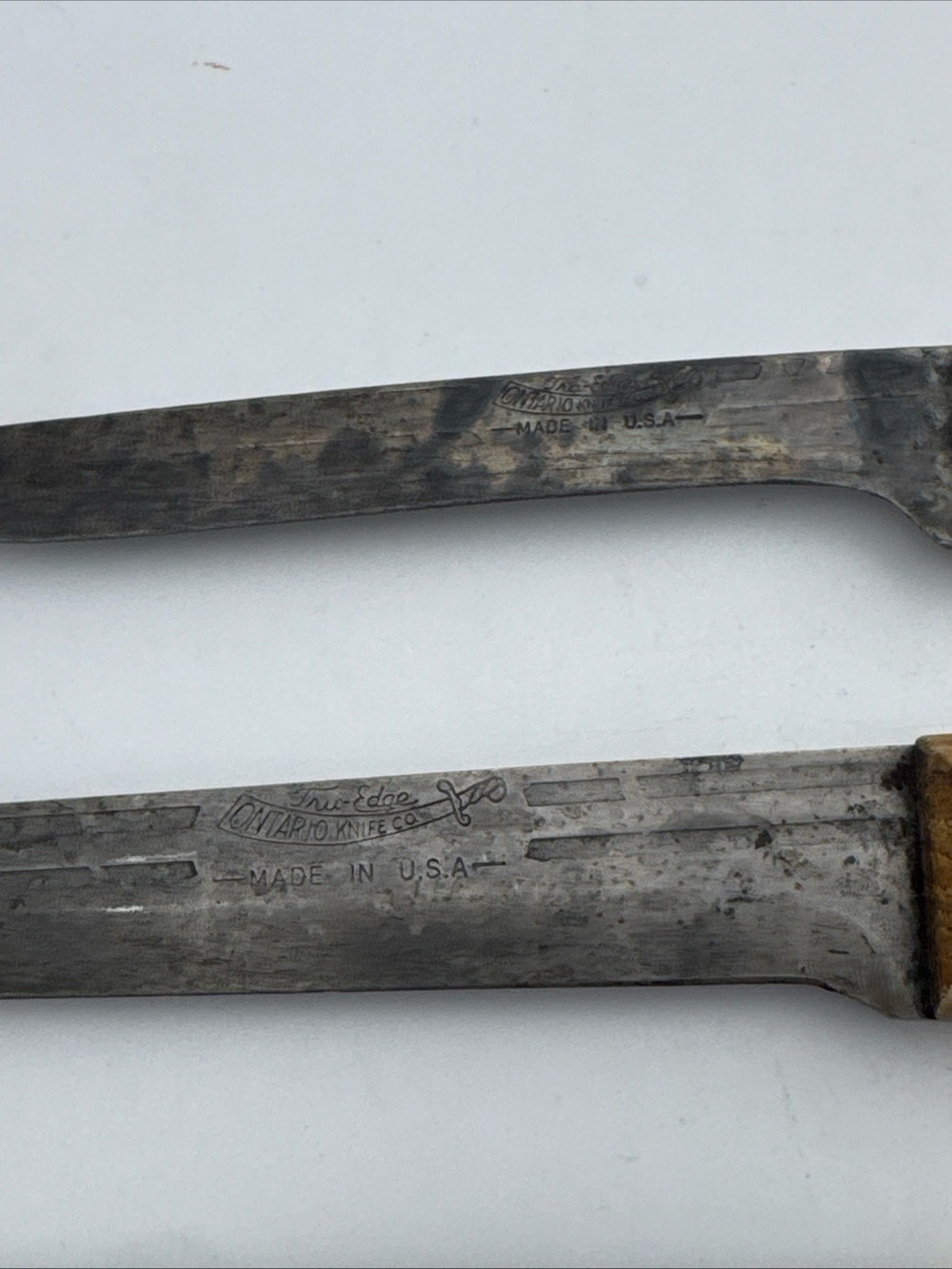 VTG OLD HICKORY Tru-Edge Ontario (2) Knifes 6” + (1) 4.5” knife - Picture 4 of 8
